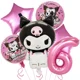 thumbnail image 3 of Lindo juego de vajilla desechable para fiesta de cumpleaños con temática de Kawali Kuromied, platos, servilletas y manteles para suministros de ducha para niños, 3 of 5