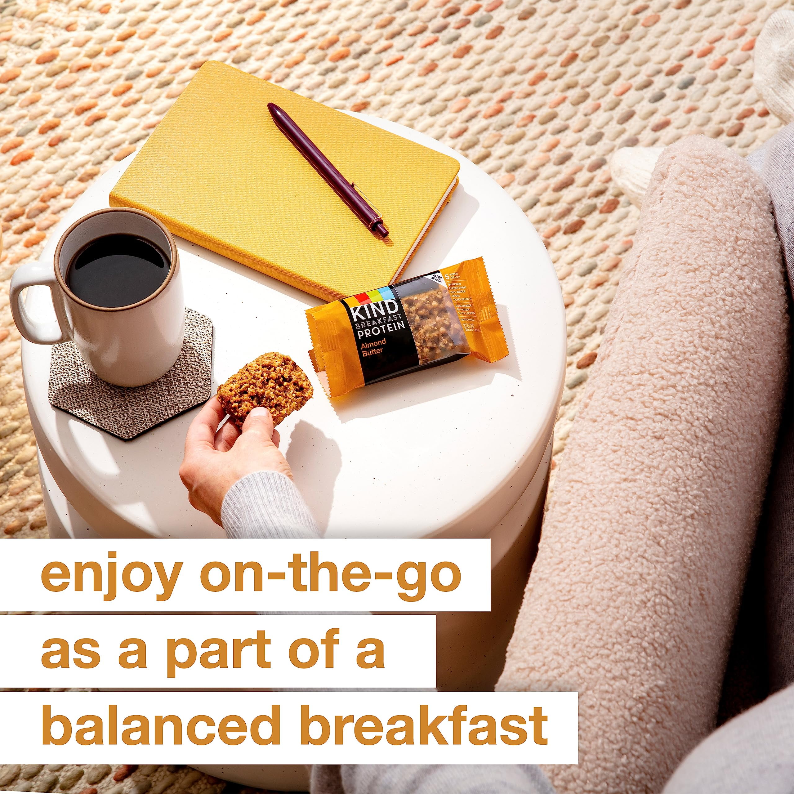 KIND Breakfast Protein Bars, Almond Butter, Healthy Snacks, Gluten Free, 8g Protein, 30 Count