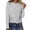 Grey, variant on Women's Striped Print Crew Neck Long Sleeve Loose Pullover T Shirt, Casual Relaxed Blouse for Everyday Wear, Home Comfort, or Relaxing Weekends Blue S