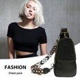 thumbnail image 4 of Bolso bohemio en el pecho con estampado de animales bolso de hombro de piel sintética para teléfono para mujer y niña, 4 of 9