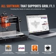 thumbnail image 6 of VEVOR CNC Router Machine, 300W, 3 Axis GRBL Control Wood Engraving Carving Milling Machine Kit, 15.75 x 15.75 x 2.36 in / 400 x 400 x 60&nbsp;mm Working Area 1200 RPM for Wood Acrylic MDF PVC Plastic, 6 of 9