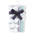 thumbnail image 2 of Hudson Baby Infant Boy Cotton Flannel Receiving Blankets, Gray Whale, One Size, 2 of 2