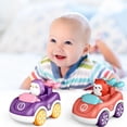 thumbnail image 2 of Coches De Juguete Push And Go Para Bebés, Niños, Animales De Dibujos Animados, Coches De Juguete, Regalo De Cumpleaños, No Necesita Batería 4 Uds. Yuarrent FN005756-00, 2 of 6
