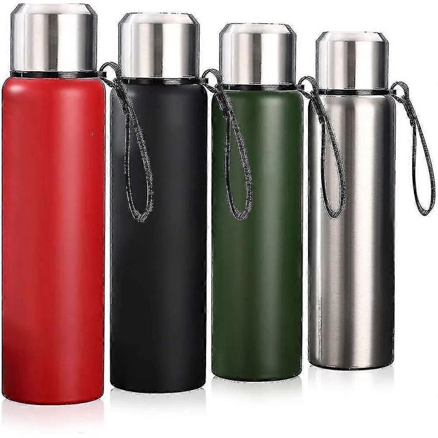 Double Walled Thermo Flask - Stainless Steel Vacuum Insulated Water Bottle -