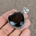 thumbnail image 3 of Smoky Topaz 925 Sterling Silver Gemstone Handmade Jewelry Pendant 1.89", 3 of 4