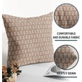 thumbnail image 5 of Floral Block Print Pillow Covers 18x18 Set of 2 Brown Cream Rustic Old Style Outdoor Decorative Throw Pillows Farmhouse Vintage Flower Pillowcases Decor for Home Sofa Couch Bed, 5 of 6