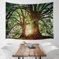 thumbnail image 3 of Tapestries Wall Tapestry for Bedroom Decoration Nature Forest Tapestry Tree Tapestry Landscape Tapestry Dark Green Tapestry, 59" L x 51" W, 3 of 6