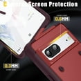 thumbnail image 3 of for Google Pixel 7 Case, Luxury Anti-falling Shockproof Hybrid Military Grade Cover W / Built-in Kickstand | Ultimate Drop Protection for Google Pixel 7, Red, 3 of 7