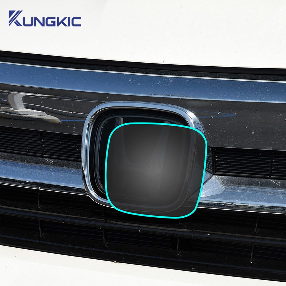 For 2019 2020 2021 2022 Honda Pilot Universal Car Logo TPU Black Smoke Film Auto Exterior Accessory, 1pcs