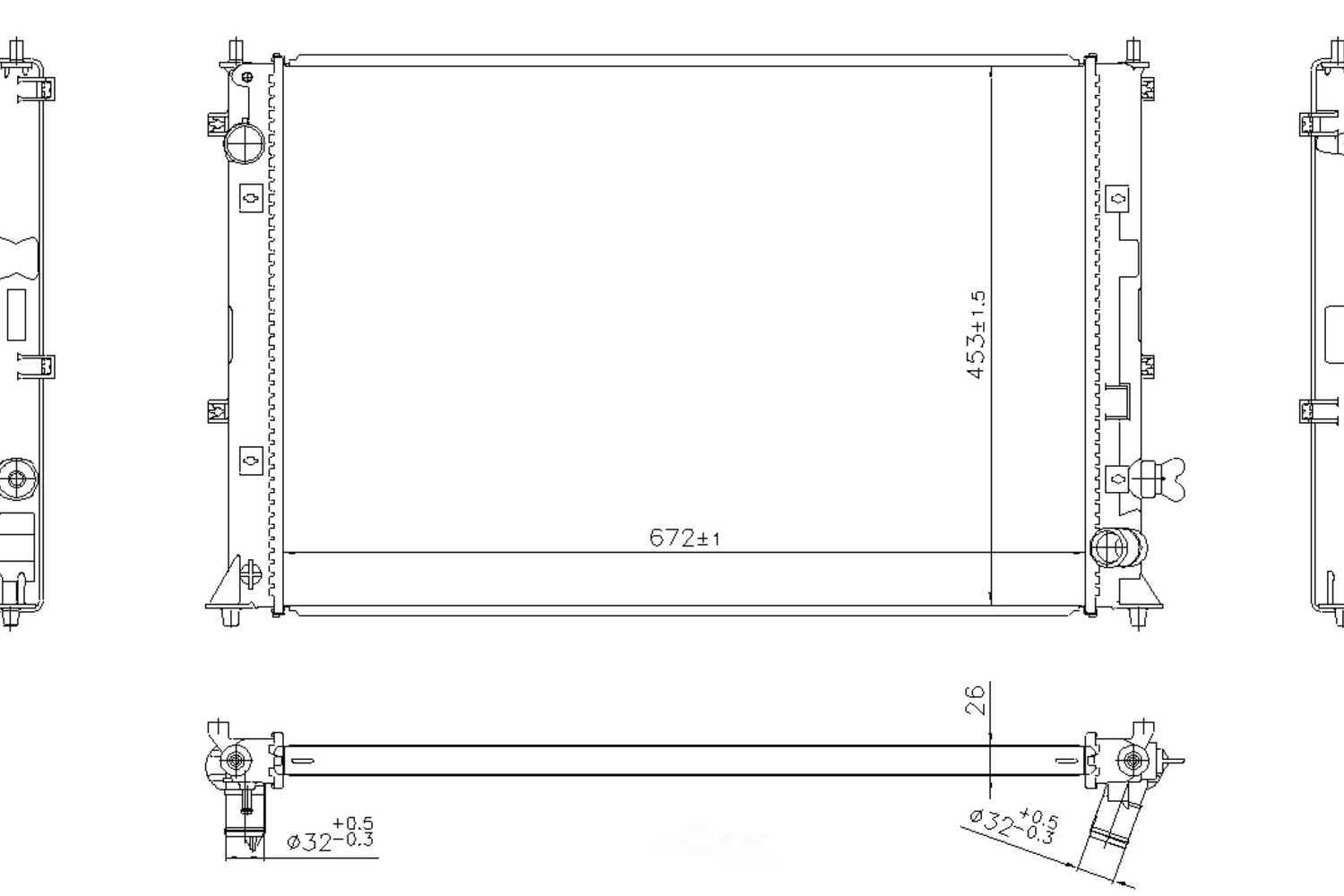 Nissens 606297 Radiator