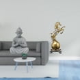 thumbnail image 2 of Estatua De Buda Mono Con Forma De Caballo, Escultura De Sun Wukong, Arte Coleccionable De Resina, Adorno Artesanal, Miniatura Decorativa Para Hotel, Patio, Centro De Mesa, Estante, Sala De, 2 of 8