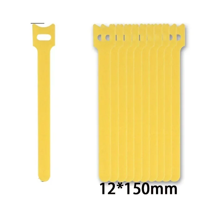10/30Pcs Long T-shaped Cable Tie Adhesive Wire Reusable Cable Storage Box Attaches Wire Fixing Strap Fastener Straps DIY yellow 30pcs