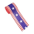 thumbnail image 6 of 4th of July Ribbon, 250th Anniversary Flag Star Print Patriotic Craft Ribbon for Independence Day Party DIY Bow, Car Decor and Wreath Making,July 4th Decorations, 6 of 7