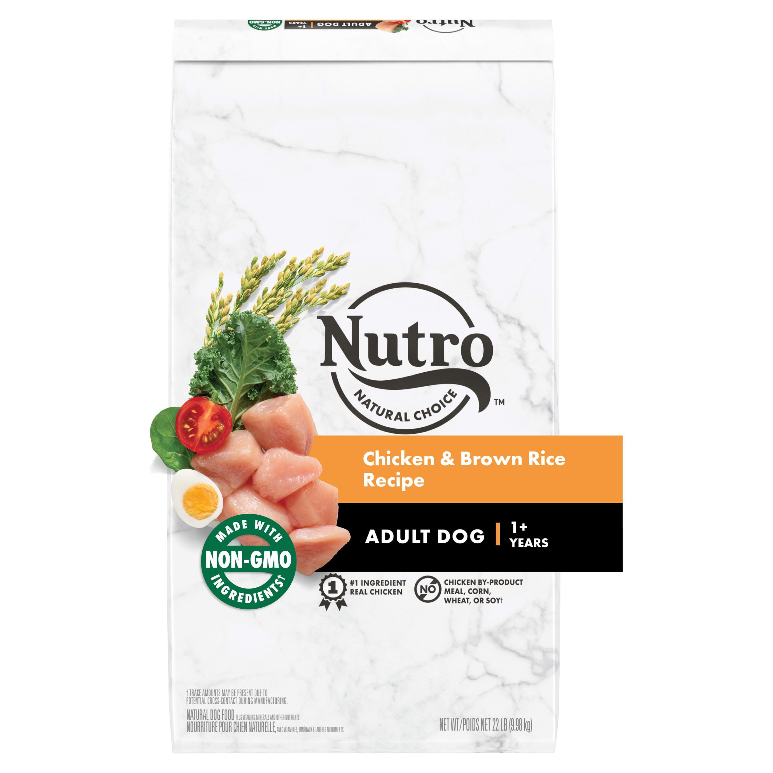 Nutro Natural Choice Chicken and Brown Rice Recipe Dry Dog Food, 13 lb Bag