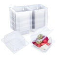 thumbnail image 1 of Contenedores para alimentos Evnlo, paquete de 100, tipo clamshell de plástico transparente, 1 of 6