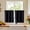 Black, variant on Black Short Curtains Tier 36 Inch Length 2 Panels Set, Half Window Blackout Curtains for Kitchen, Rod Pocket Tier Thermal Insulated Window Treatment Cafe Curtain, Each 30" Wx36 L