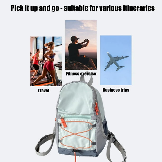 Mochila de viaje Mochila ligera de poliéster Correas