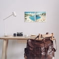 thumbnail image 3 of Stupell Industries Beach Goers on Curved Shore Landscape Painting Unframed Art Print Wall Art, 12 x 12, Set of 2, 3 of 8