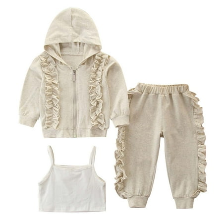 

Autumn Fashion Baby Girl Children s Clothes for Children Casual Hooded Long Sleeved Three Piece Set Baby Baby Girl Outfits Teen Girl Crop Tops Baby Girl Christmas Clothes Set New Born Set Girls 12