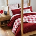 thumbnail image 4 of Levtex Home - Cross Stitch Velvet Red Quilt Set - King Quilt + Two King Pillow Shams - Cross Stitched Pattern - Quilt Size (106x92in.) and Pillow Sham Size (36x20in. ) - Reversible, 4 of 7