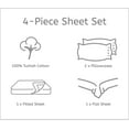 thumbnail image 2 of Venice Home 100% Cotton Jersey Bed Sheet Set - Extra Soft - Easy Fit - 4 Piece Set - Comfy – 4 pcs, 2 of 7
