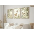 thumbnail image 2 of Woodland Animal Nursery Canvas Wall Art Cute Forest Animal Wall Decor Pictures Deer and Butterfly Wildflowers Posters Prints for Nursery Bedroom Kids Room Home Decoration, 2 of 6