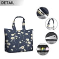 thumbnail image 3 of Wildflower Daisy Travel Tote Boho Vintage Weekender Bag, , Large Capacity, Adjustable Shoulder Strap, 3 of 5