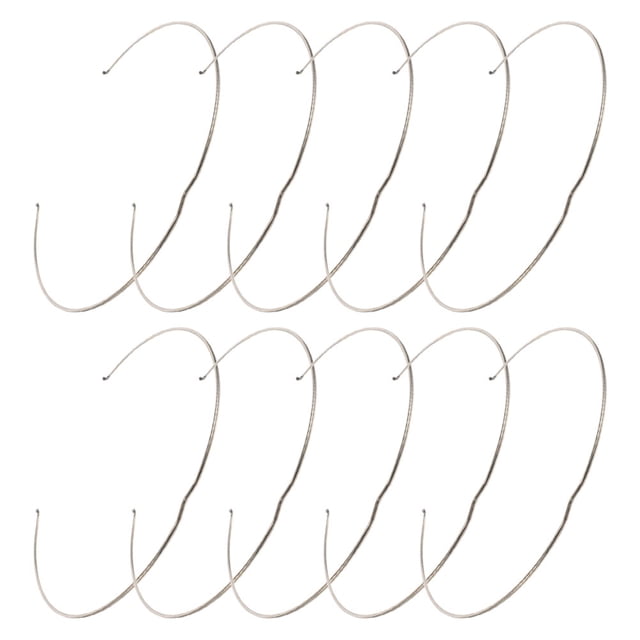 BRIGHTFUFU 10 Pcs Ressorts Encastrés Clips Design Métal Argent Clips de Fixation pour Éclairage Résidentiel