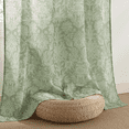 thumbnail image 4 of NICETOWN Floral Curtains Linen Blend Curtains, Semi Sheer Light Filtering Linen Curtains Back Tab French Country Rustic Living Room Drapes, Sage Green, 52"x84", 2 Panels, 4 of 8