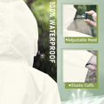 thumbnail image 4 of Unisex Solid Color Hooded Zippered Poncho Shawl, 4 of 6