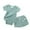X1 Green, variant on Ticikt Summer Baby Boy Girl Clothes Set Ribbed Outfits Unisex Solid Short Sleeve Tops Shorts 2PCS,Color:Green,Size:0-3 Months