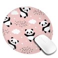 thumbnail image 2 of Disketp Panda Flying In The Sky Between Clouds And Star Small Mouse Pad 7.9x7.9 Inches,Washable Round Mousepad For Office Laptop Computer,Non-Slip Rubber Base Mouse Pads For Wireless Mouse, 2 of 9
