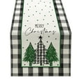 thumbnail image 1 of Christmas Tablecloth Featuring Festive Christmas Tree and Snowman for Holiday Decoration, 1 of 5