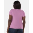 thumbnail image 3 of Terra & Sky Women’s Plus Rib Tee, Sizes 0X-5X, 3 of 5