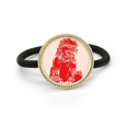 thumbnail image 1 of Cinta para el pelo de metal plateado y tocado de goma Unbranded China Red Lion, 1 of 3