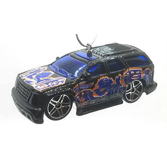 Christmas Ornament for Cadillac Escalade Crank Itz Black Blue Decal