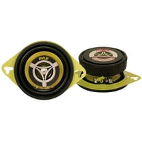 Pyle Car Audio PLG3.2 Two New 3 & 1/2 Inch 2-Way Speakers 120 Watt - Yellow