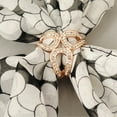 thumbnail image 3 of Qarigey Cute Drops Pearl Camelia en forma de bufanda tricíclica chal hebilla broches Ropa, zapatos y accesorios Miscelánea Diamante 3 anillos, 3 of 6