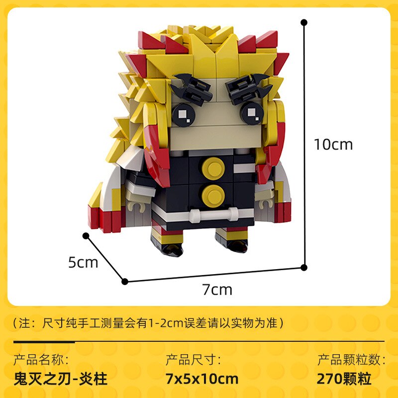 Moc Anime Demon Slayer Brickheadz juego de bloques de construcción para ...