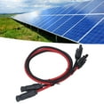 thumbnail image 1 of Adaptor 2pcs 12AWG 4mm² Solar Panel Extension Cable Black Red Solar Adaptor Extension Cable with Female Male Connector 1000VDC, 1 of 7
