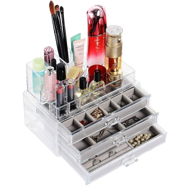 DIY Acrylic Makeup Comestic Storage Box , Make up Drawer Organizer