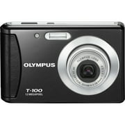 Olympus T-100 12 Megapixel Compact Camera, Black
