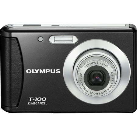 Olympus T-100 12 Megapixel Compact Camera, Black