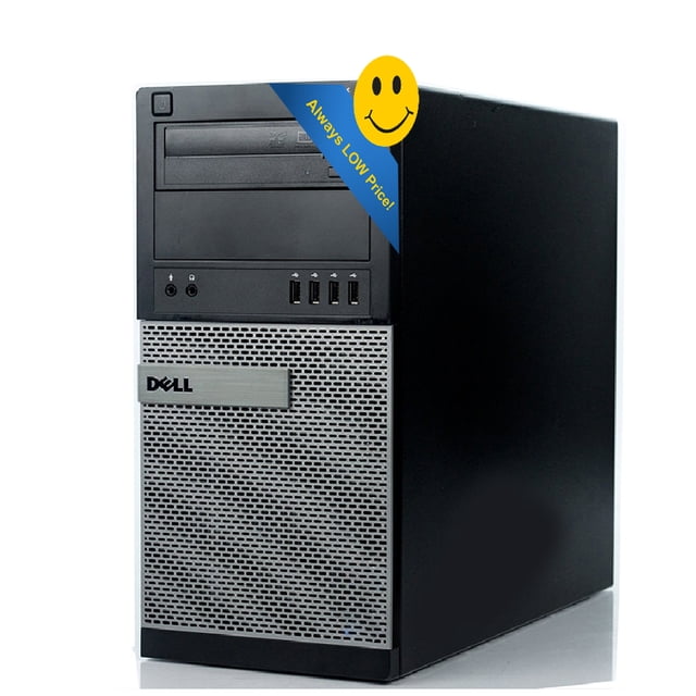 DELL OptiPlex 9010 Mini Tower Desktop PC Computer Core i5 3470 8GB 2TB Windows 10 Home Power cord, Keyboard, Mouse, WiFi Refurbished