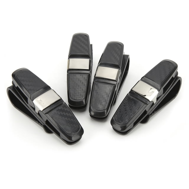 Soporte para gafas de coche, 4 piezas, clip para el sol para coche, soporte para gafas, clip para gafas de sol, soporte optimizado para la excelencia