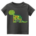thumbnail image 5 of Gelikeya St Patricks Day T Shirt Kids Boys Girls Funny Shamrocks Round Neck Graphic Tee Soft Comfortable Loungewear Summer Clothing #02 Grey & 3-4 Years, 5 of 5