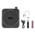 thumbnail image 3 of Mini amplificador de voz personal portátil, altavoz recargable para reuniones y entrenadores. Negro, 3 of 9