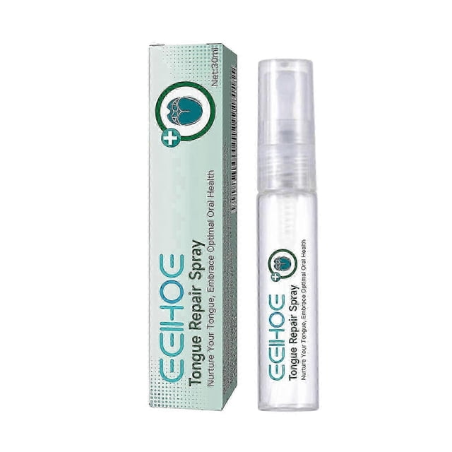 EELHOE Tongue Repair Spray Repairs white tongue coating and relieves tongue cracking and swelling oral care spray
