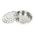 thumbnail image 4 of Bandeja de Comunión Bandeja para Servir Ranuras Múltiples de Acero Inoxidable Portavasos de Comunión para 40 hoyos, 4 of 9