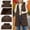 Brown, variant on BRGZLK Womens Long Winter Vests 2026 Solid Color Stand Collar Sleeveless Outerwear Quilted Puffer Hooded Jacket with Pockets for Cold Weather Green L